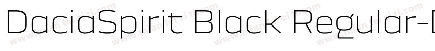 DaciaSpirit Black Regular字体转换